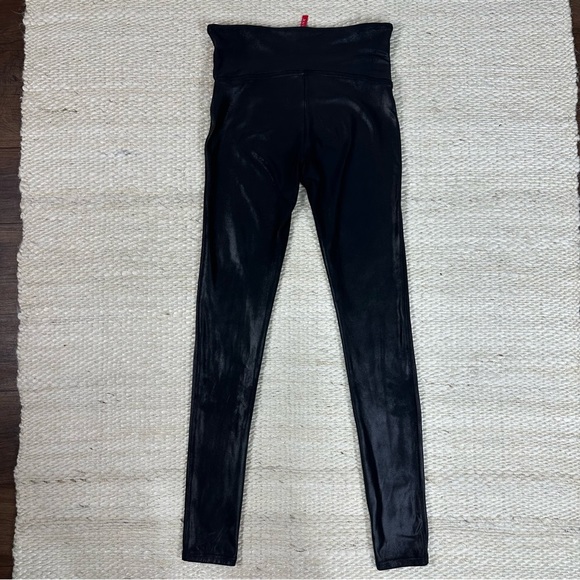 SPANX Leggings Sz M Faux Leather Black - Picture 17 of 17